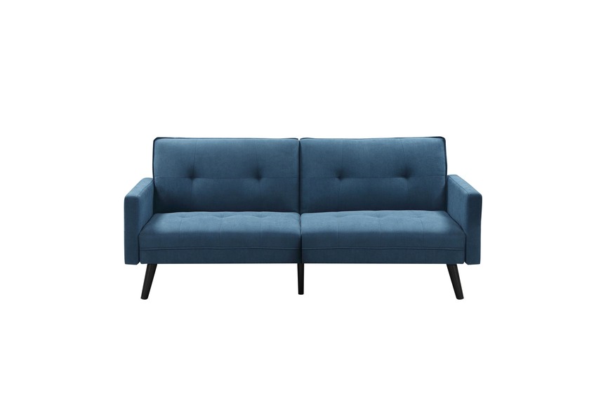 CORNER folding sofa with ottoman, color: blue