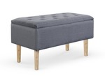 CLEO bench with storage, color: grey