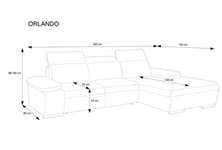 Izvelkamais stūra dīvāns ORLANDO